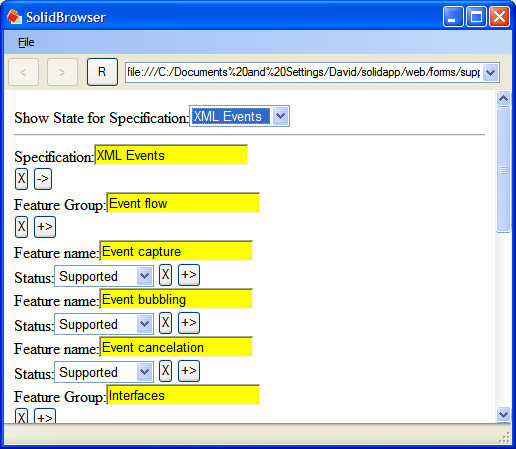 Screenshot of the .NET version